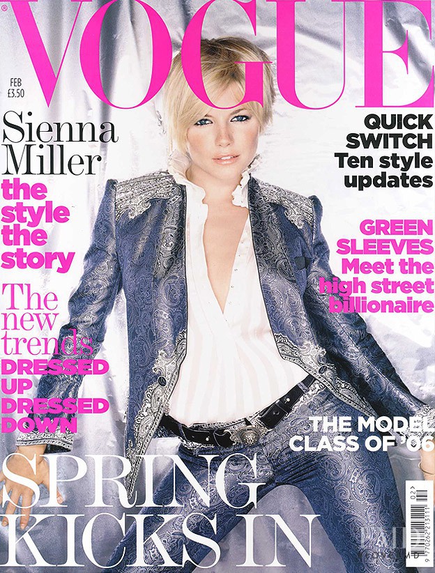  featured on the Vogue UK cover from February 2006