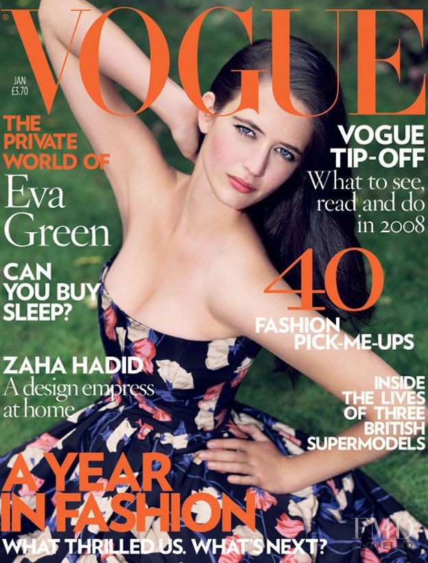  featured on the Vogue UK cover from January 2008