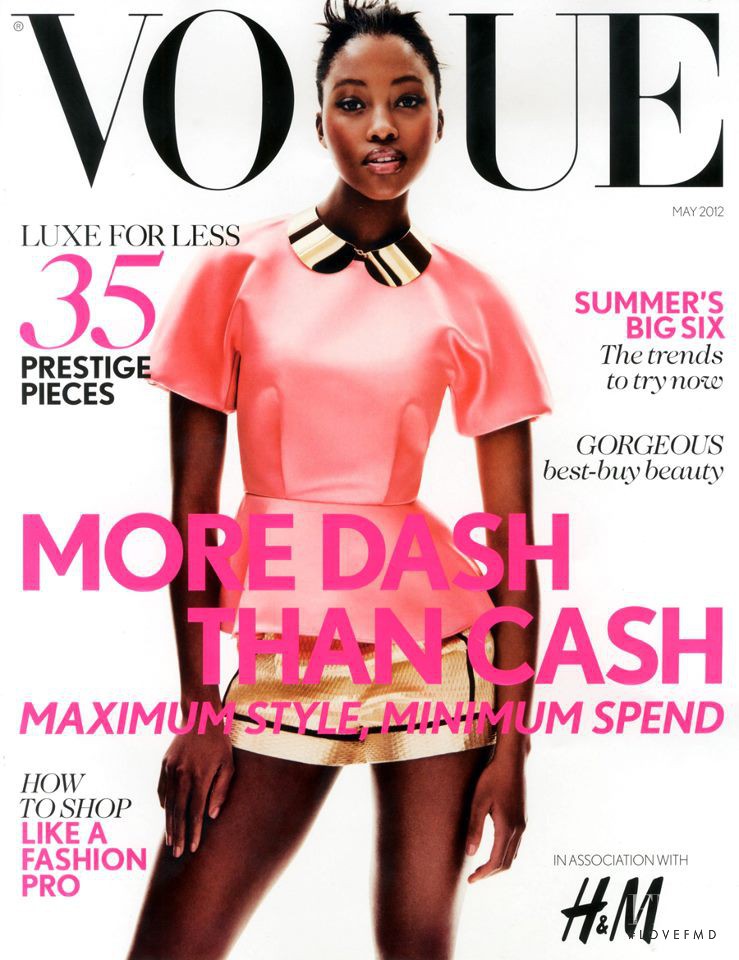 Nyasha Matonhodze featured on the Vogue UK cover from May 2012