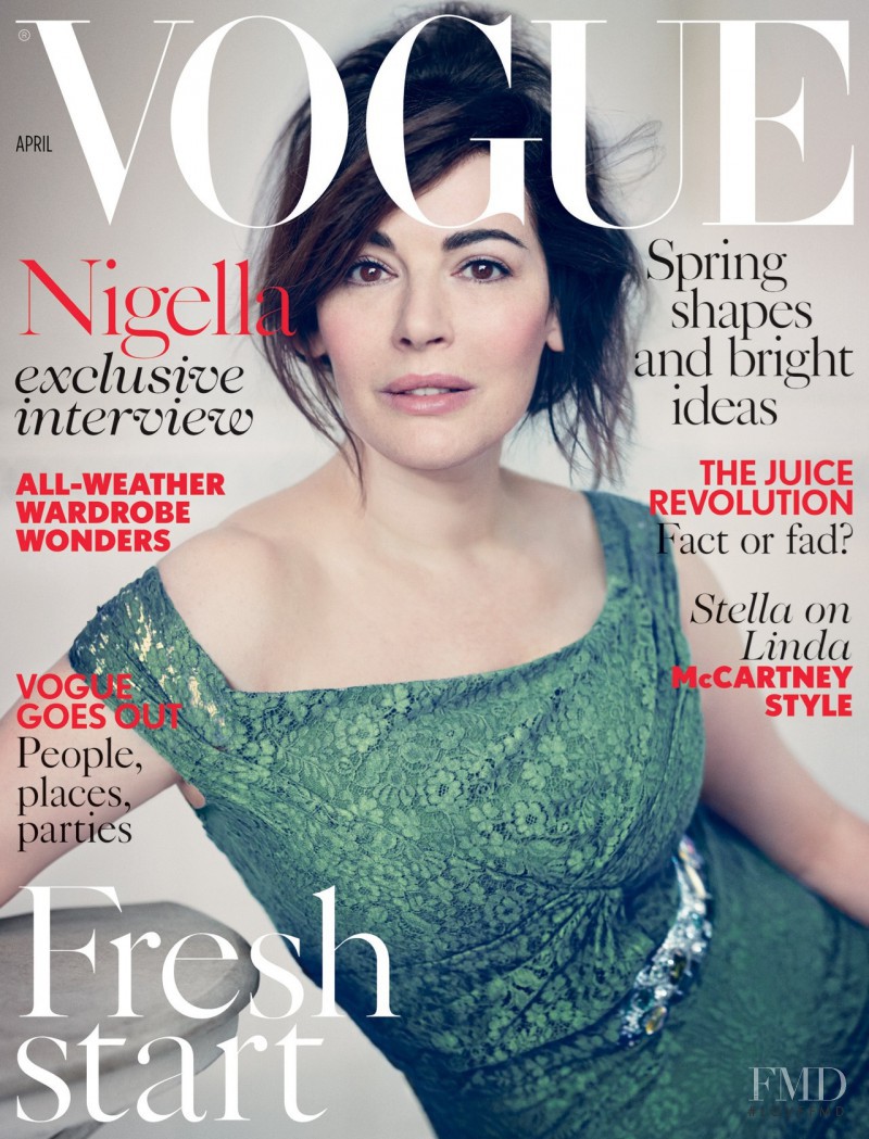 Isabeli Fontana featured on the Vogue UK cover from April 2014