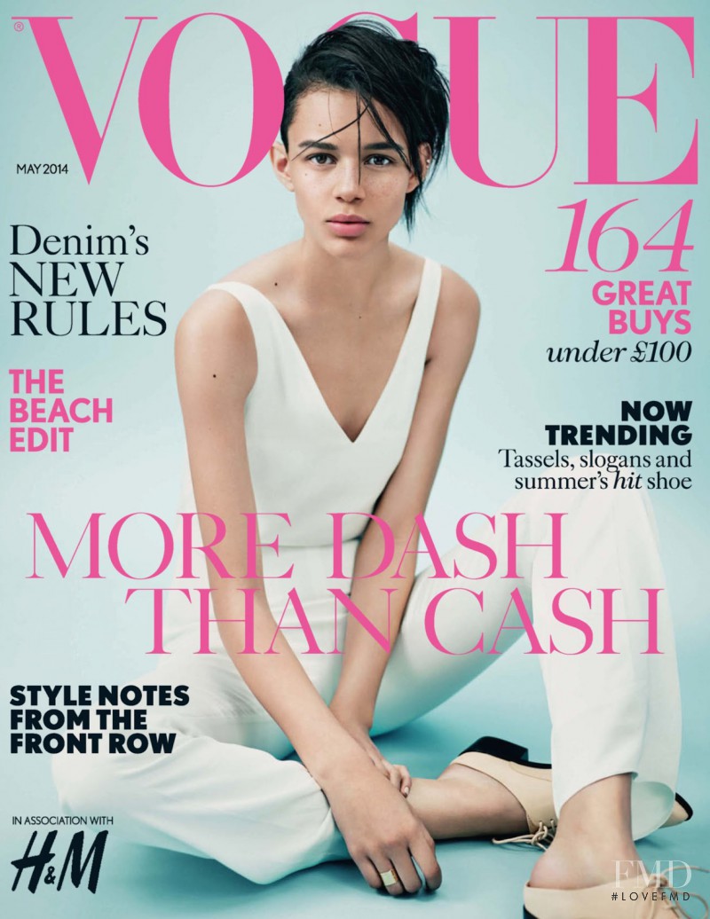 Binx Walton featured on the Vogue UK cover from May 2014