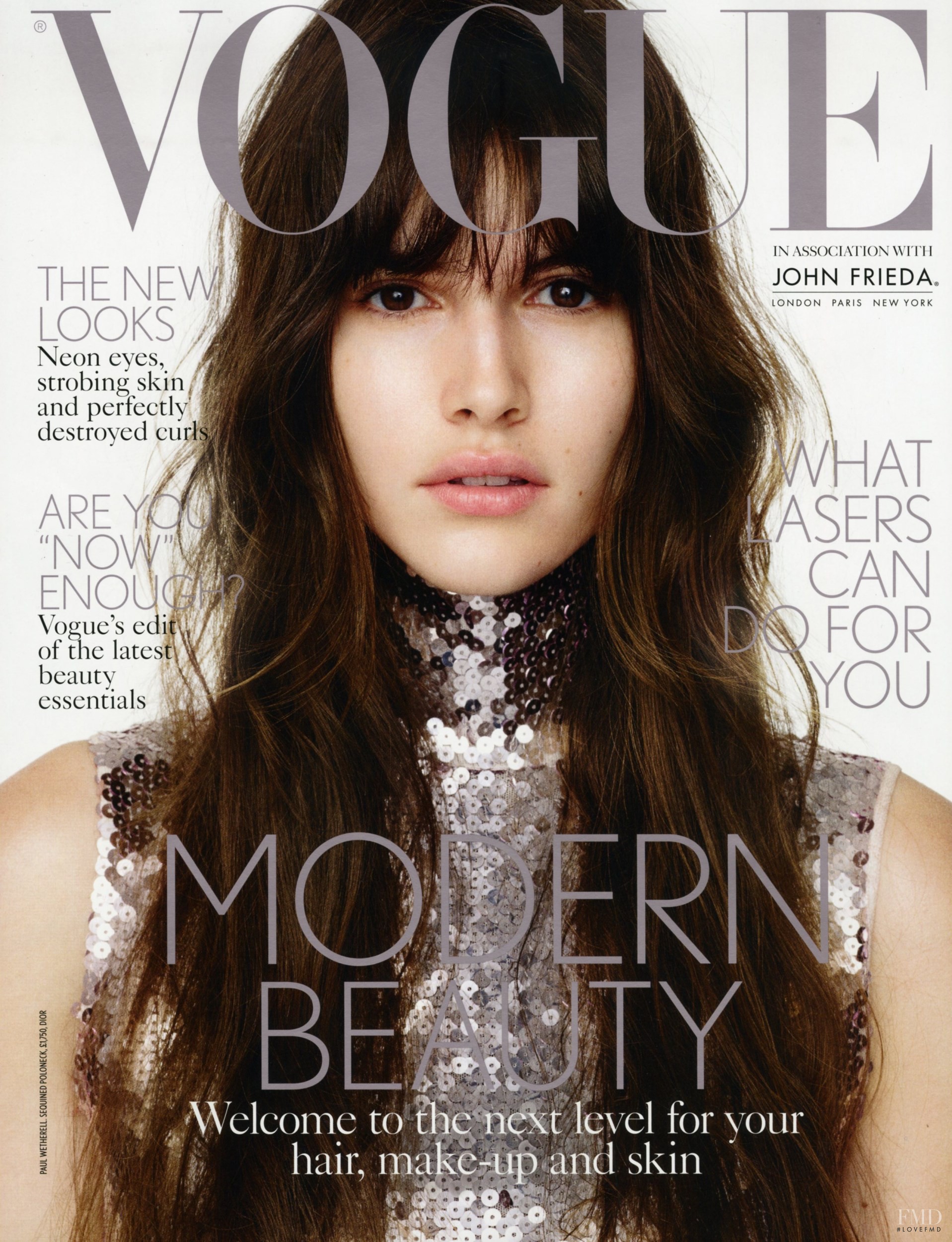 Cover of Vogue UK with Vanessa Moody, June 2015 (ID:42310)| Magazines ...
