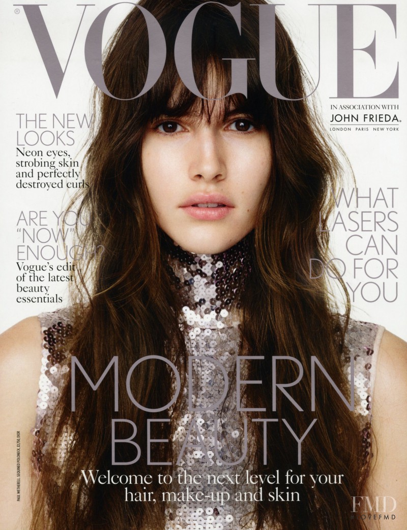 Vanessa Moody featured on the Vogue UK cover from June 2015