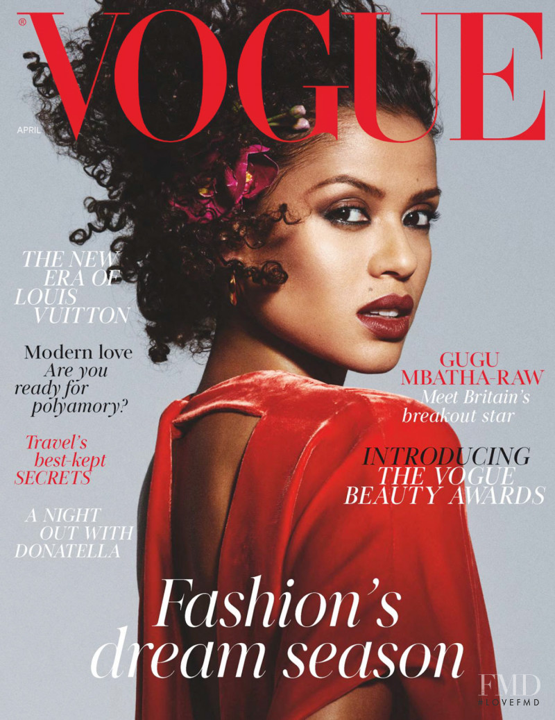 Gugu Mbatha-Raw featured on the Vogue UK cover from April 2018
