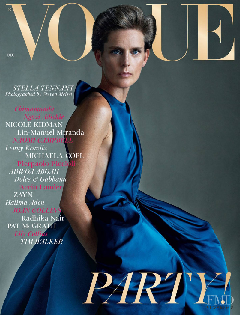 Stella Tennant featured on the Vogue UK cover from December 2018