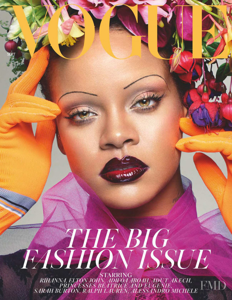 Rihanna featured on the Vogue UK cover from September 2018