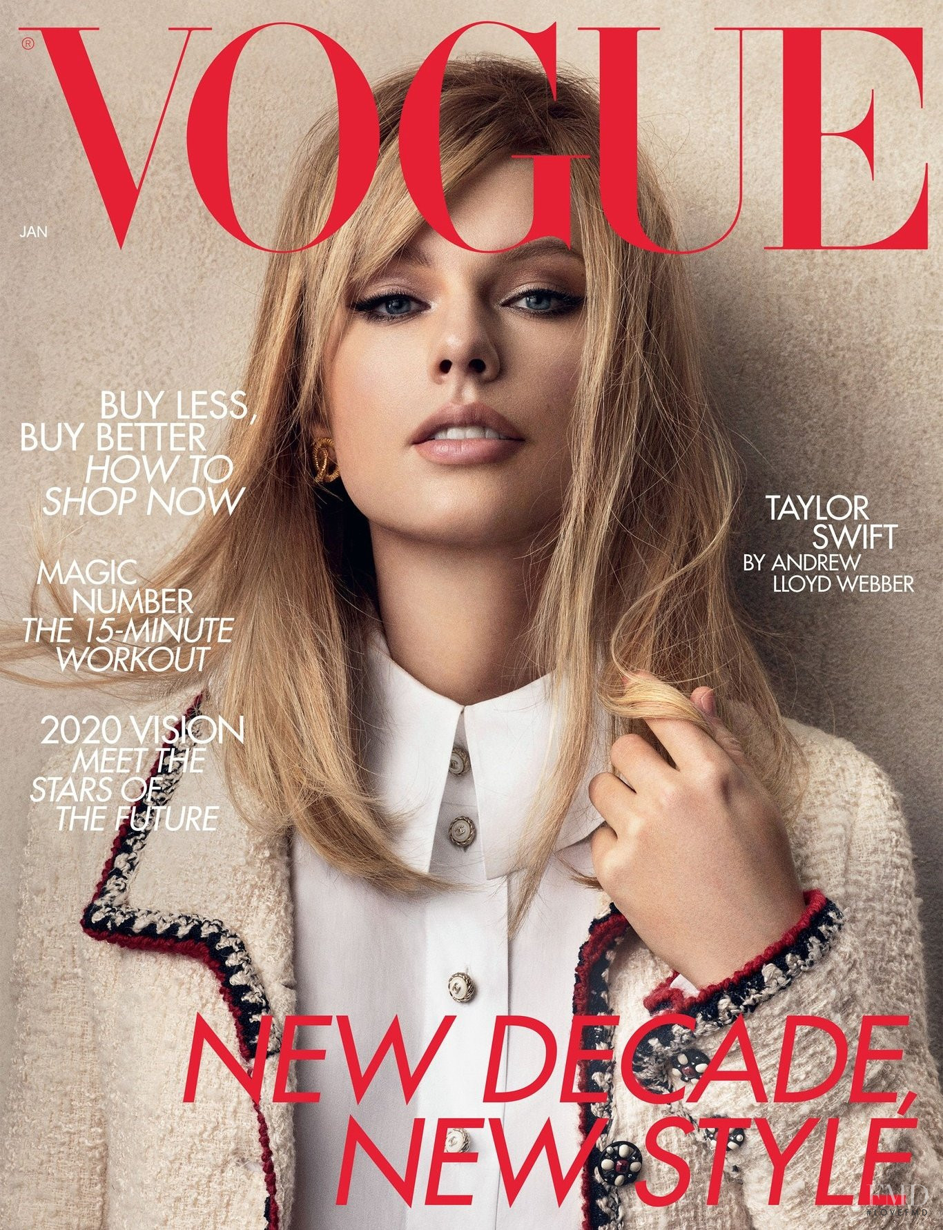 Cover Of Vogue Uk With Taylor Swift January 2020 Id53836 Magazines