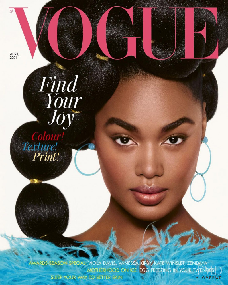 Precious Lee featured on the Vogue UK cover from April 2021