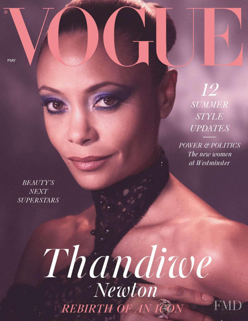 Thandiwe Newton featured on the Vogue UK cover from May 2021