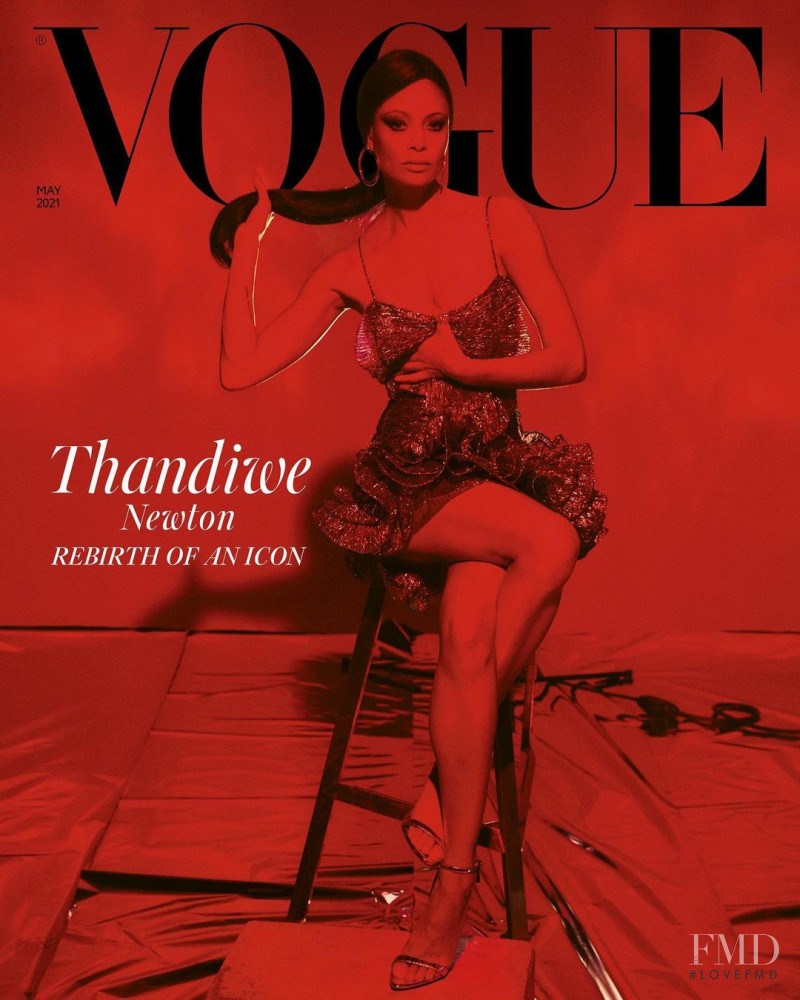 Thandiwe Newton featured on the Vogue UK cover from May 2021