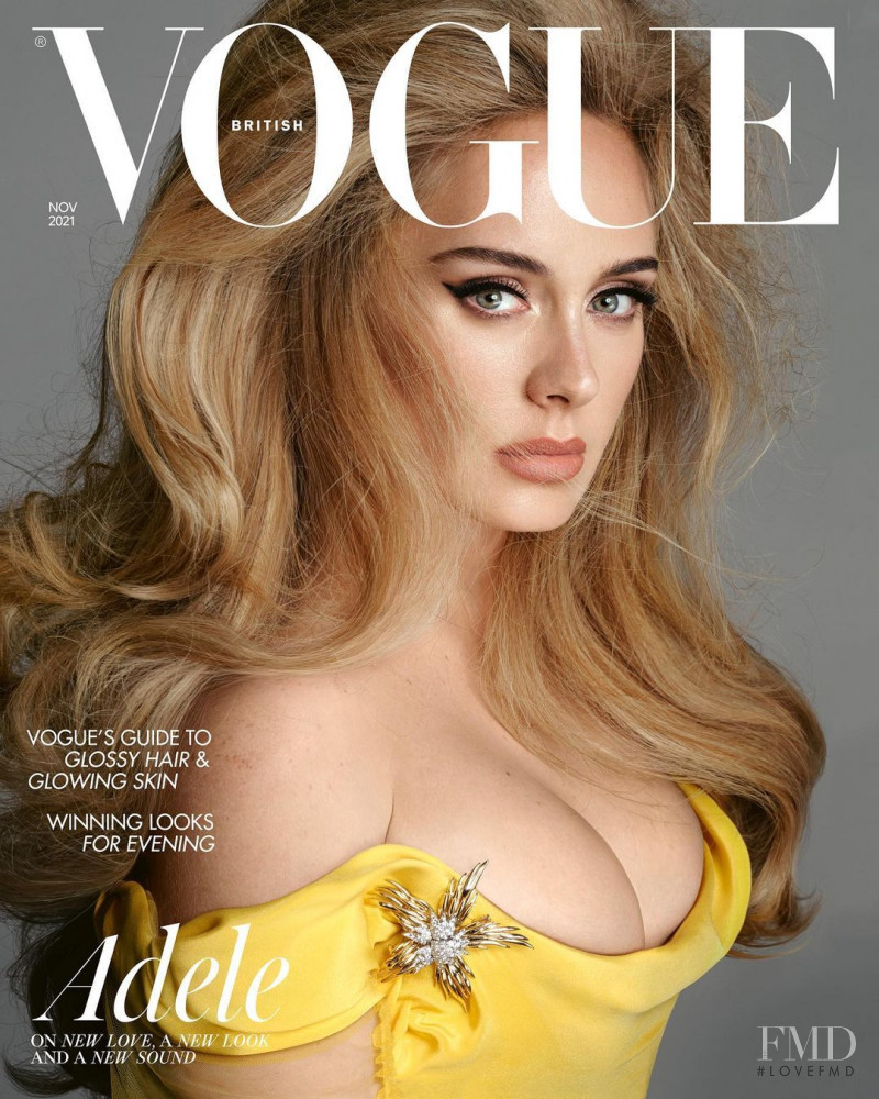 Adele featured on the Vogue UK cover from November 2021