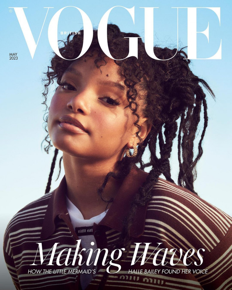 Halle Bailey featured on the Vogue UK cover from May 2023