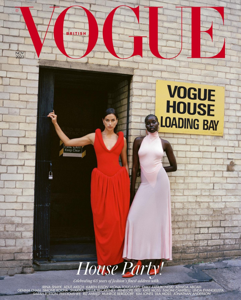 Irina Shayk, Adut Akech Bior featured on the Vogue UK cover from November 2023