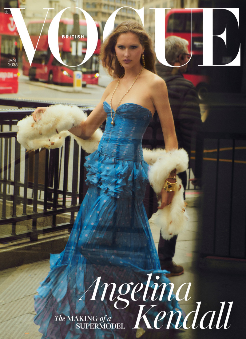 Angelina Kendall featured on the Vogue UK cover from January 2025