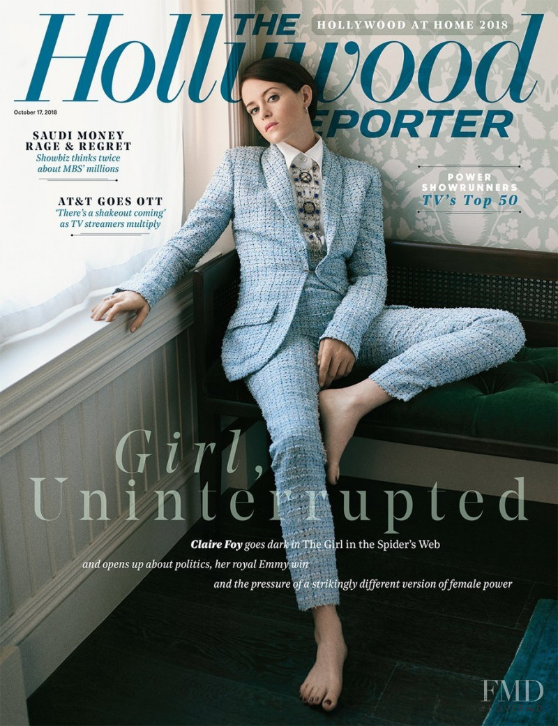 Claire Foy featured on the The Hollywood Reporter cover from October 2018