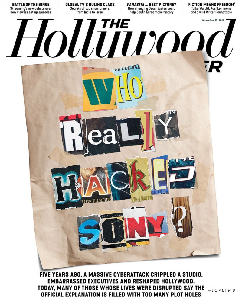  featured on the The Hollywood Reporter cover from November 2019
