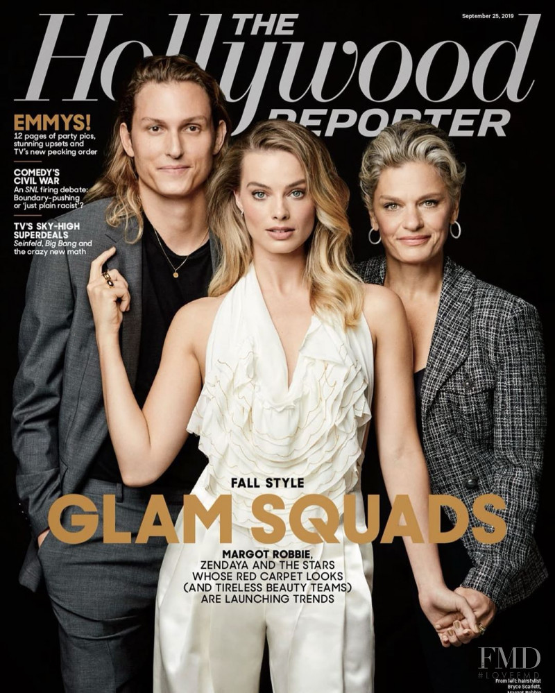 Bryce Scarlett, Margot Robbie, Pati Dubroff featured on the The Hollywood Reporter cover from September 2019