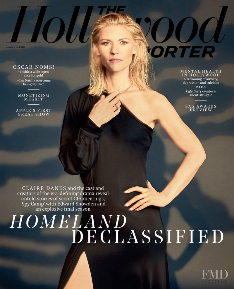 Claire Danes featured on the The Hollywood Reporter cover from January 2020