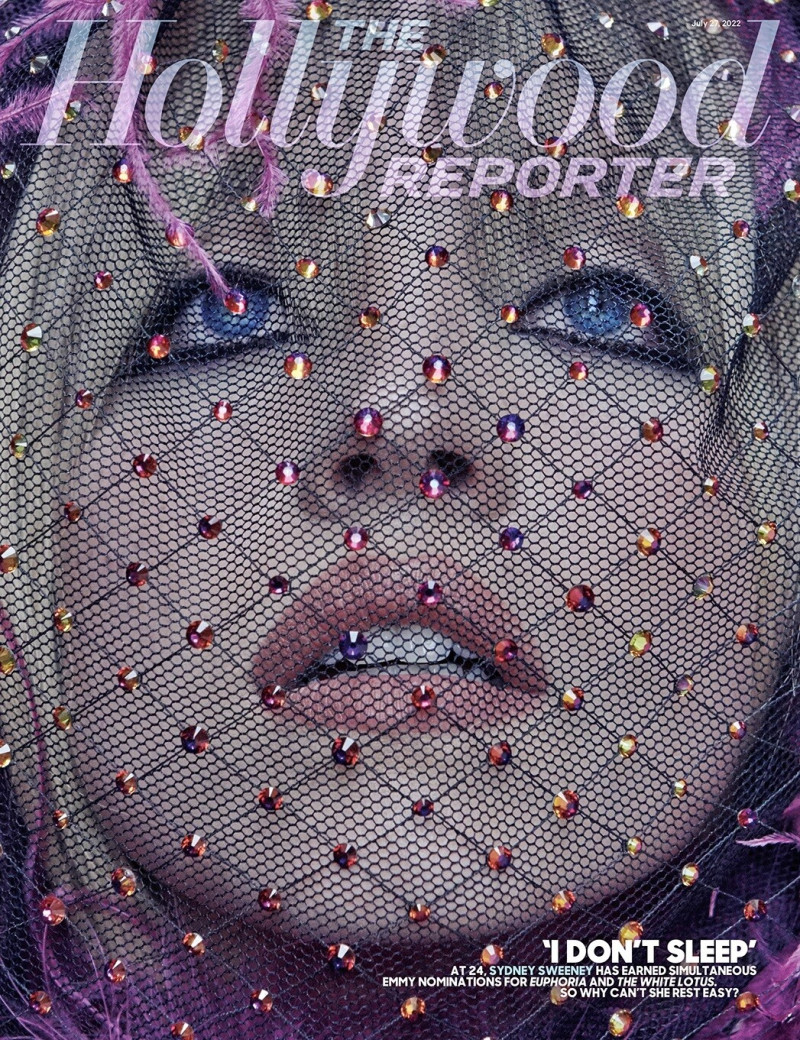 Sydney Sweeney featured on the The Hollywood Reporter cover from July 2022