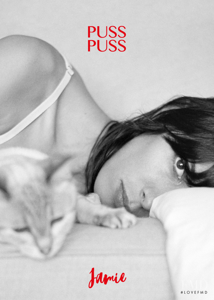 Jamie Bochert featured on the Puss Puss cover from December 2017