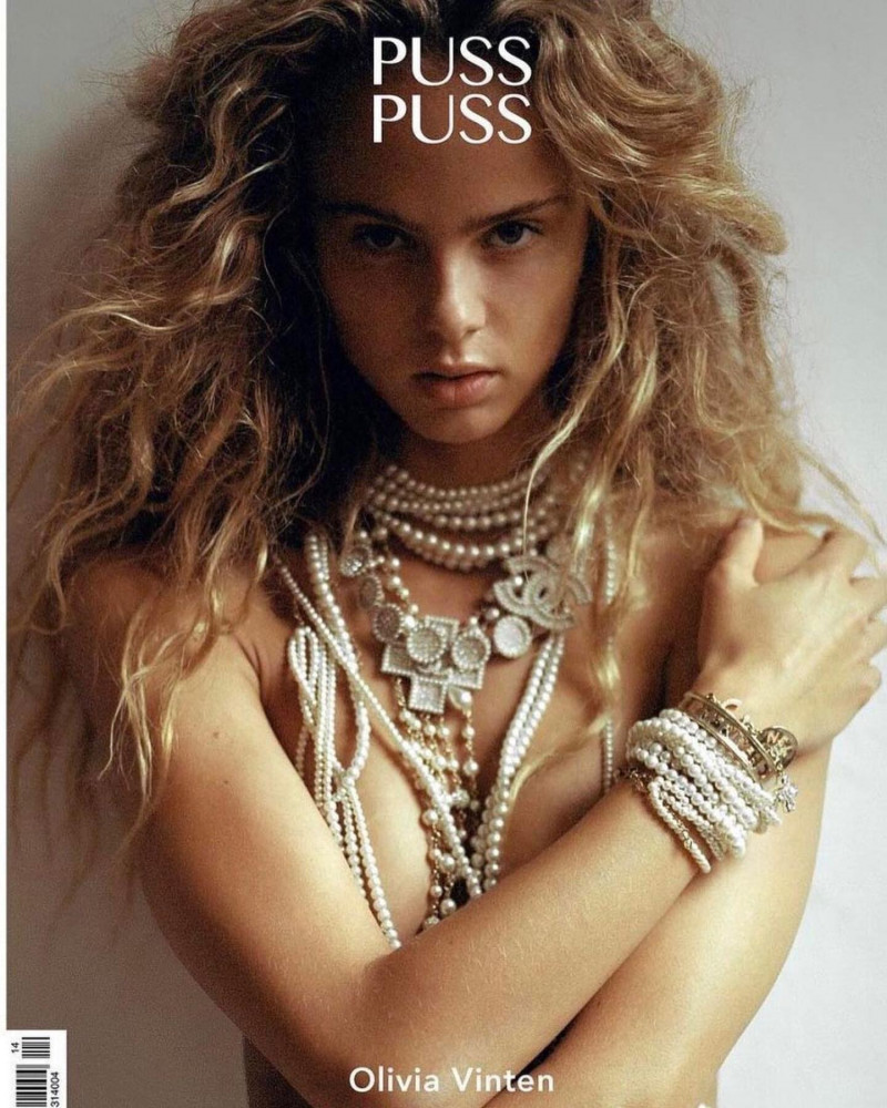 Olivia Vinten featured on the Puss Puss cover from September 2021