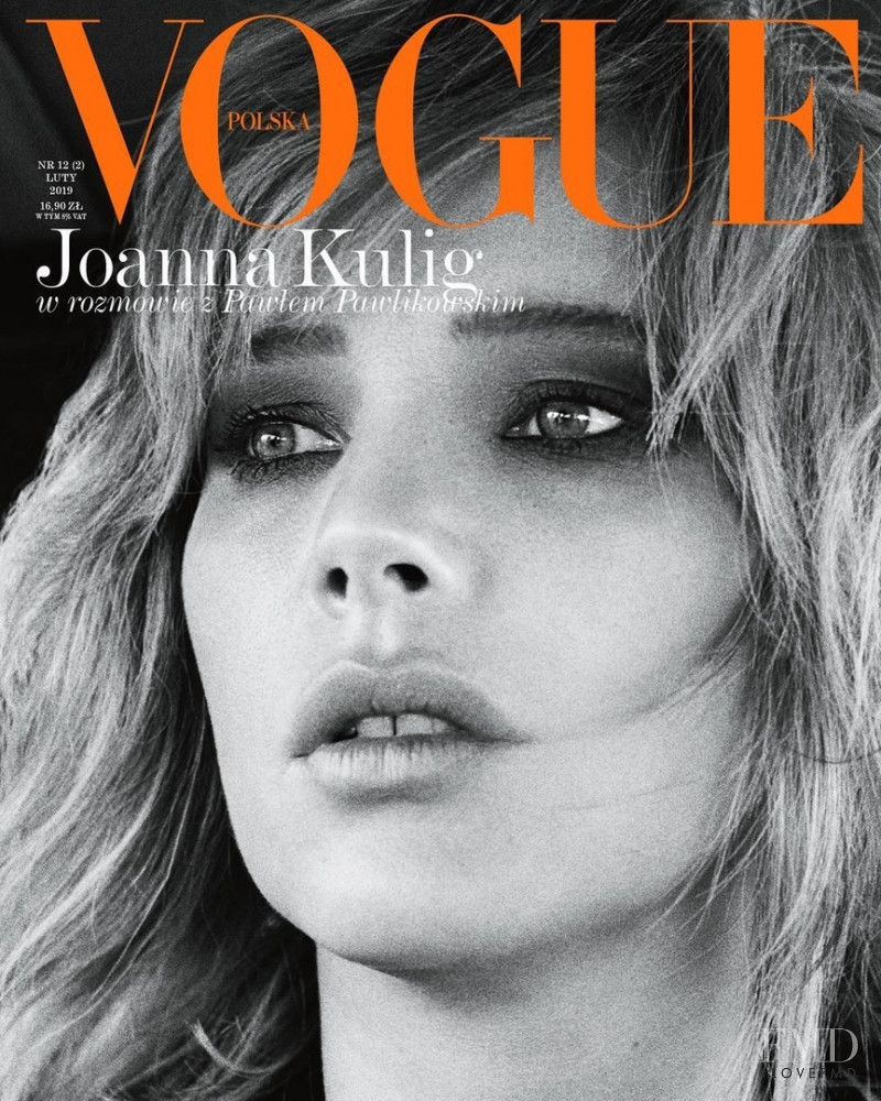 Joanna Kulig featured on the Vogue Poland cover from February 2019