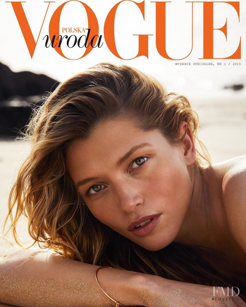 Hana Jirickova featured on the Vogue Poland cover from July 2019