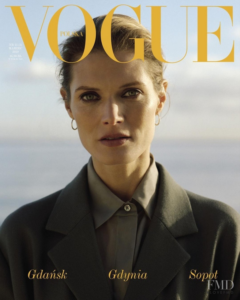 Malgosia Bela featured on the Vogue Poland cover from March 2019