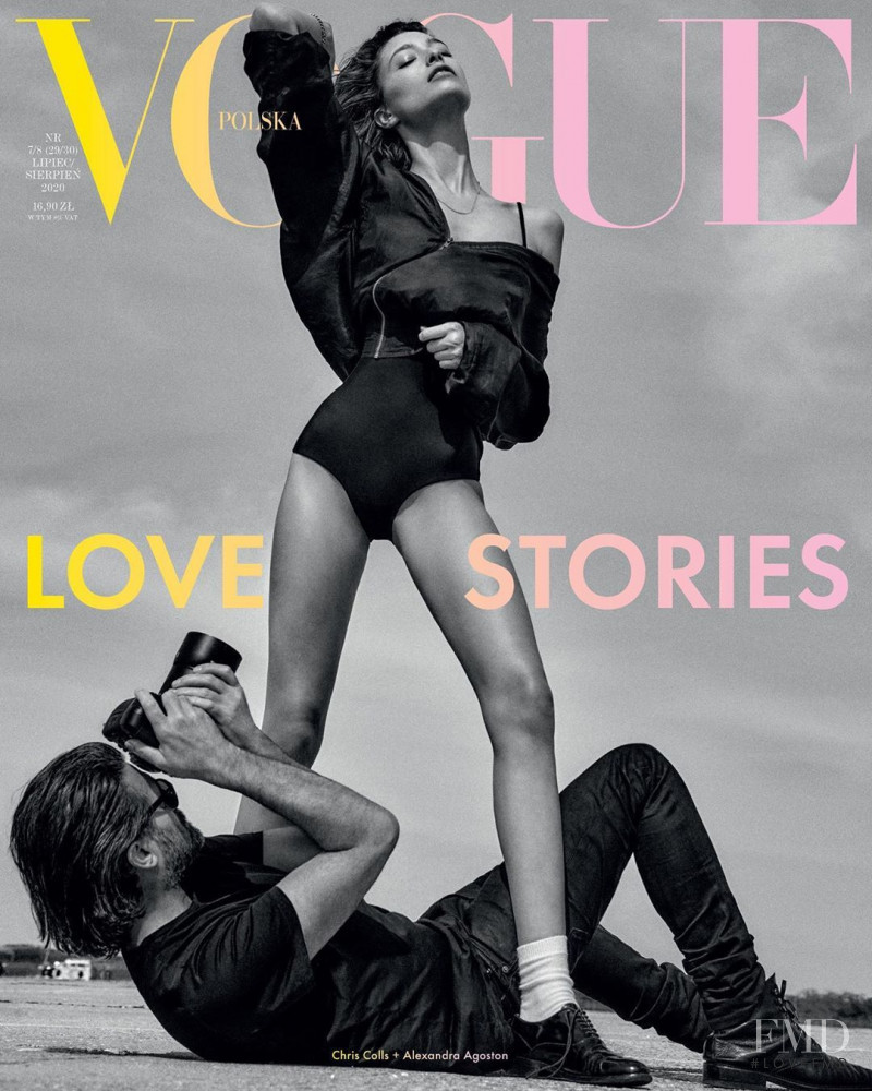 Alexandra Agoston-O\'Connor featured on the Vogue Poland cover from July 2020