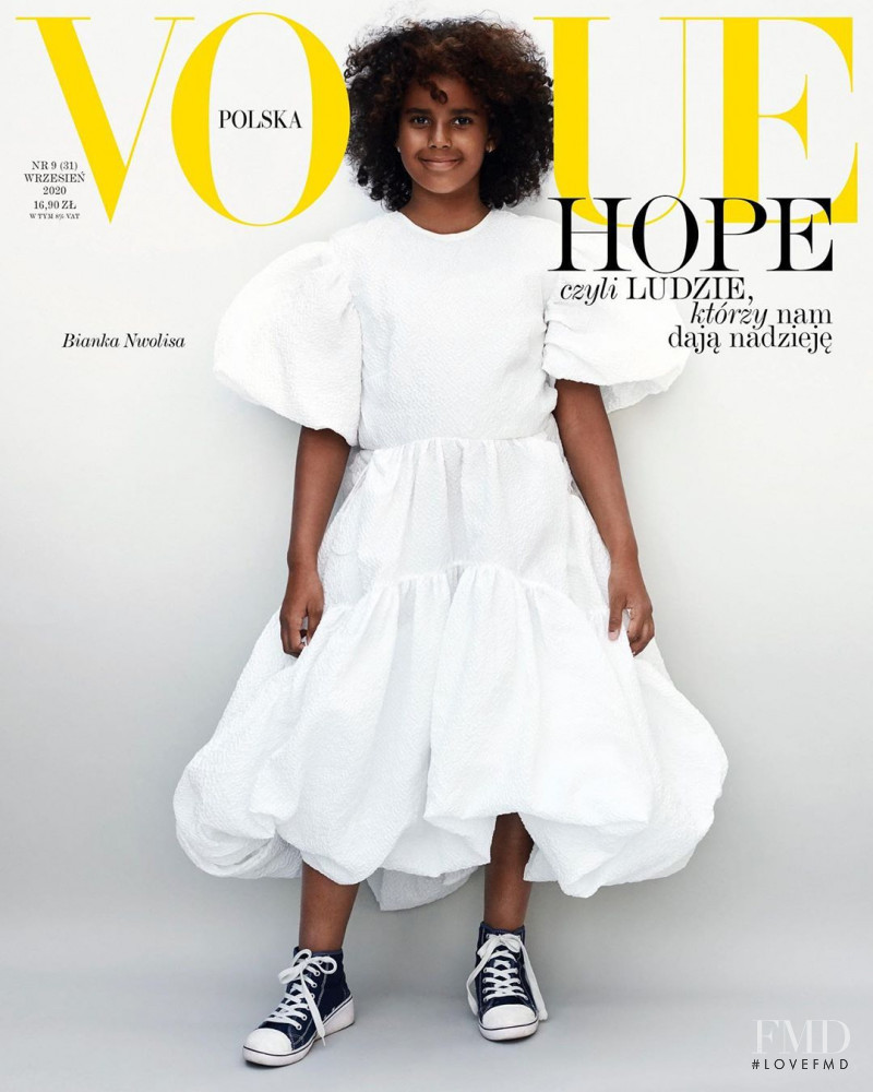 Bianka Nwolisa featured on the Vogue Poland cover from September 2020