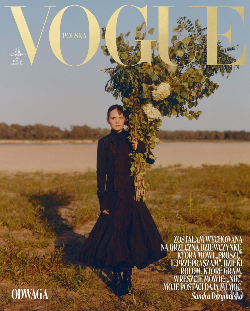  featured on the Vogue Poland cover from October 2021