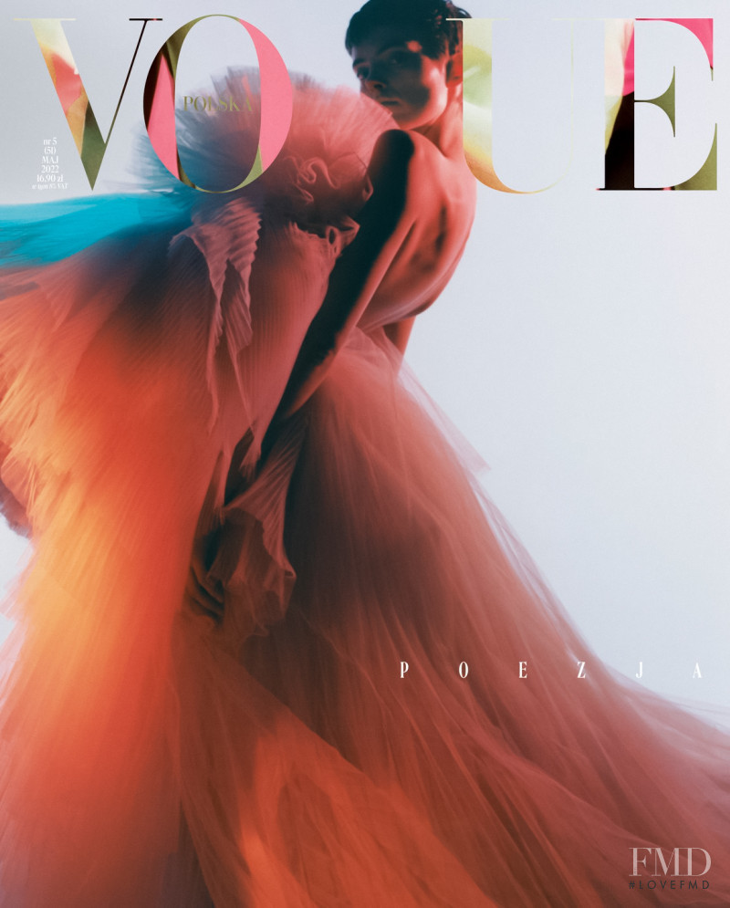 Maaike Klaasen featured on the Vogue Poland cover from May 2022