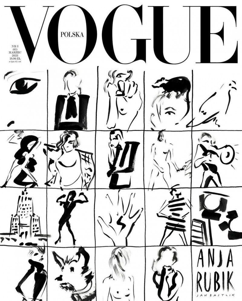  featured on the Vogue Poland cover from March 2023