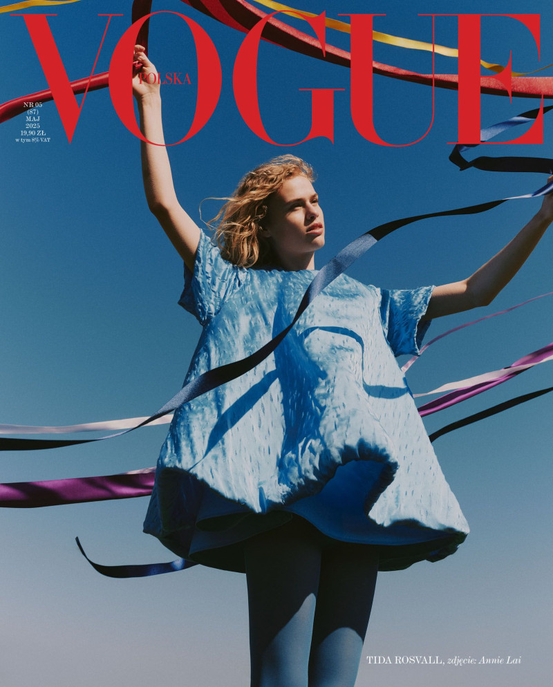 Tida Rosvall featured on the Vogue Poland cover from May 2025