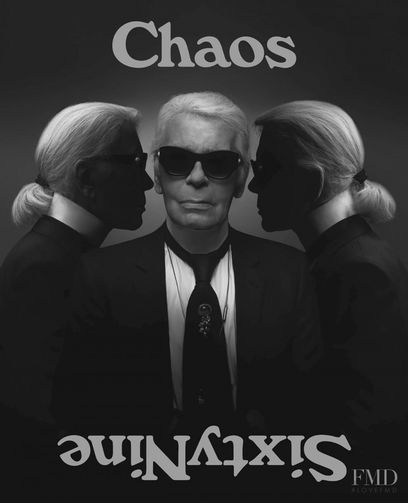 Karl Lagerfeld featured on the Chaos 69 cover from November 2017