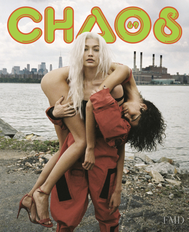Mica Arganaraz, Gigi Hadid featured on the Chaos 69 cover from February 2019