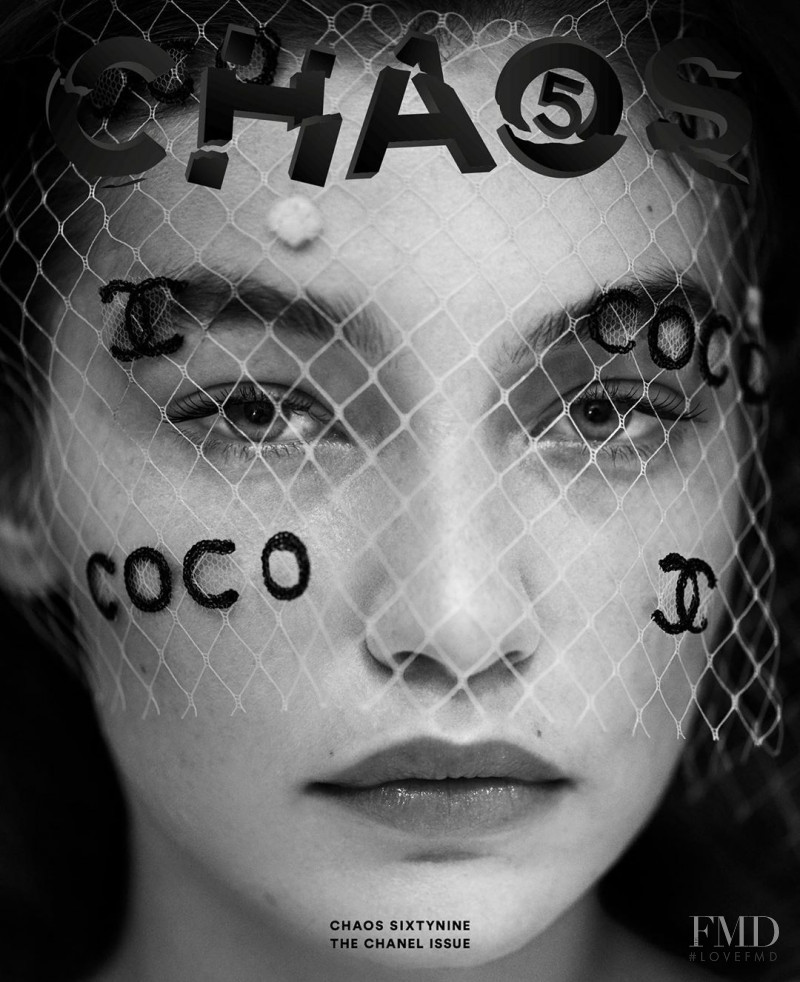 Gigi Hadid featured on the Chaos 69 cover from August 2020