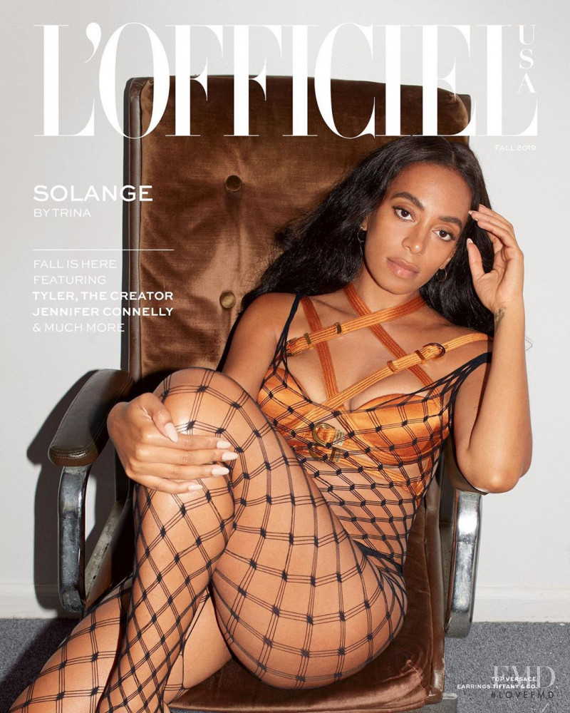 Solange featured on the L\'Officiel USA cover from October 2019