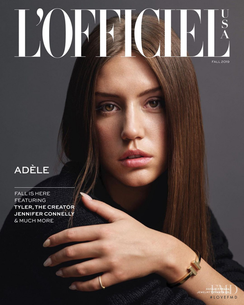 Adele Exarchopoulos featured on the L\'Officiel USA cover from September 2019