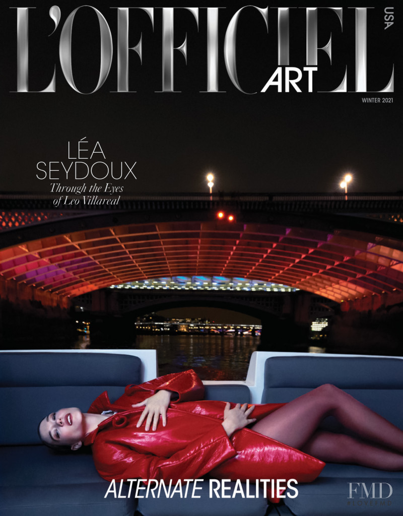 Léa Seydoux featured on the L\'Officiel USA cover from December 2021