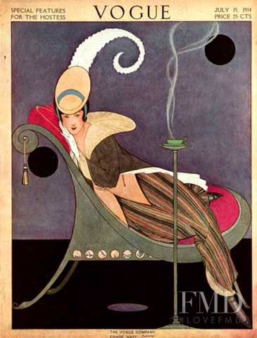  featured on the Vogue USA cover from July 1914