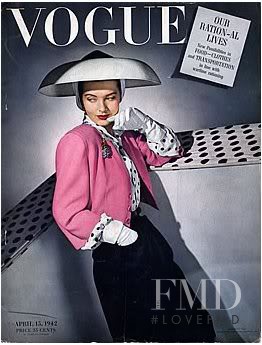  featured on the Vogue USA cover from April 1942