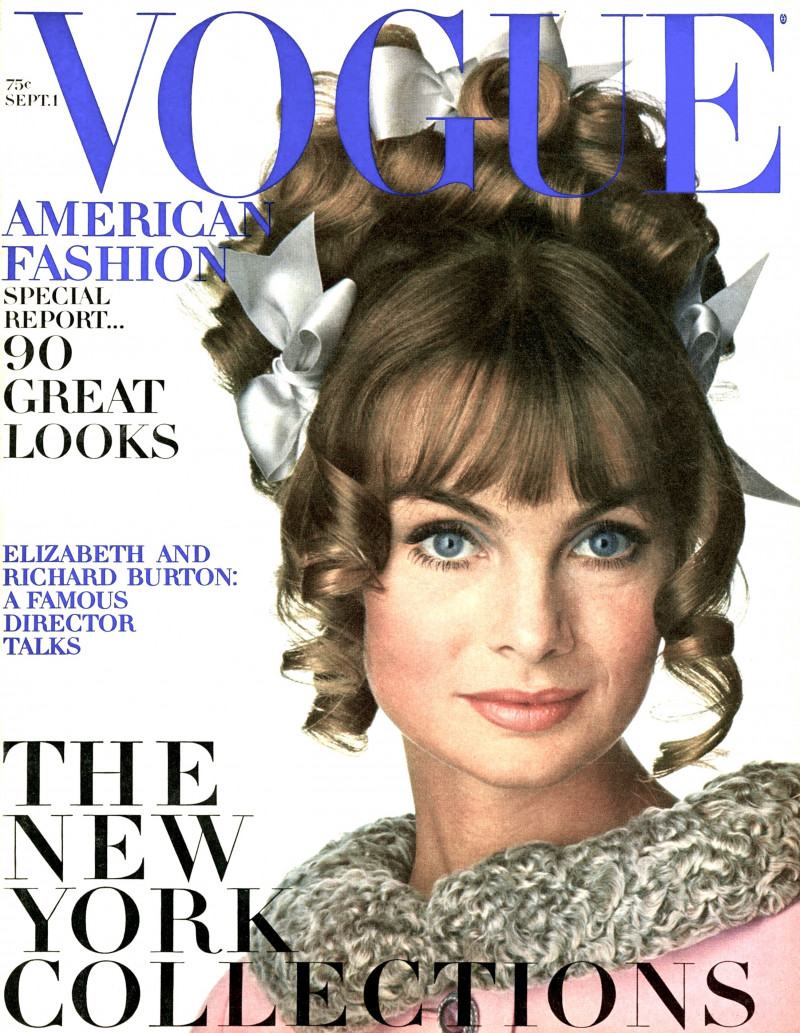 Jean Shrimpton featured on the Vogue USA cover from September 1967