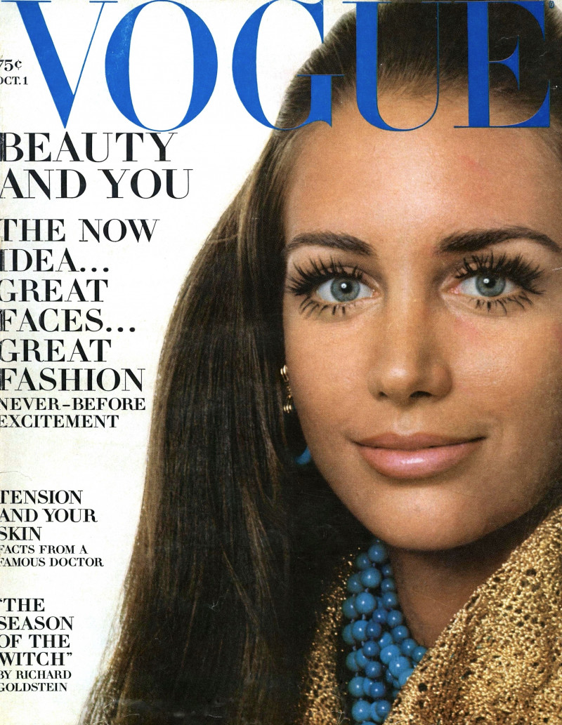 Windsor Elliot  featured on the Vogue USA cover from October 1968