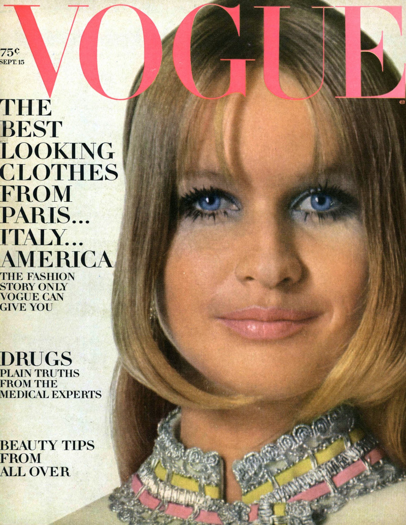  featured on the Vogue USA cover from September 1968
