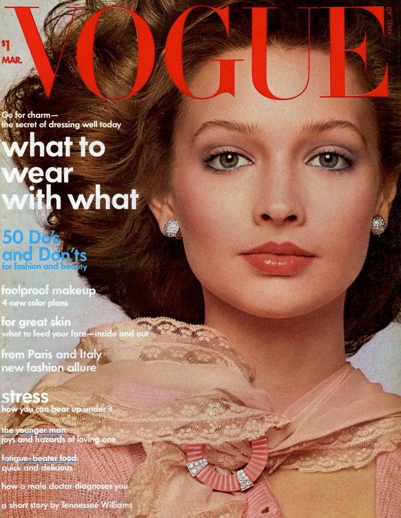 Pola  featured on the Vogue USA cover from March 1974