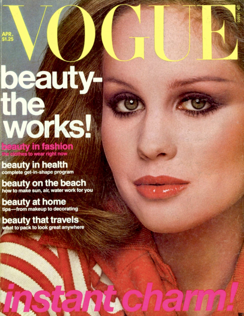 Rosie Vela featured on the Vogue USA cover from April 1976