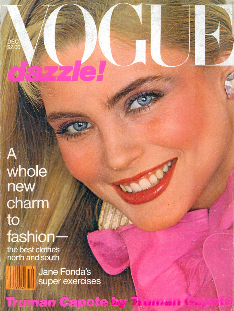 Kim Alexis featured on the Vogue USA cover from December 1979