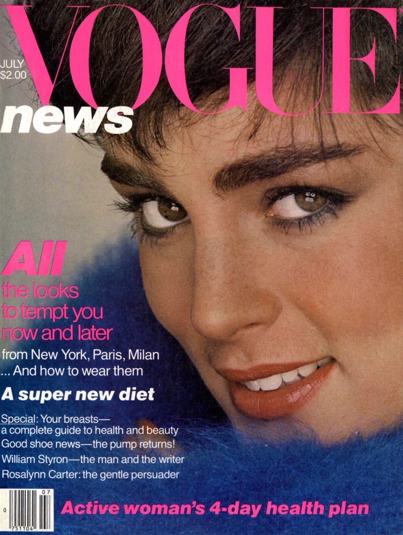 Esmé Marshall featured on the Vogue USA cover from July 1979