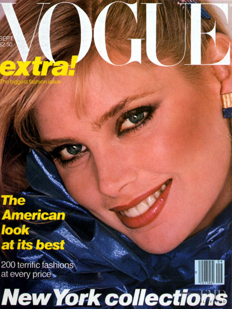 Kelly Emberg featured on the Vogue USA cover from September 1979